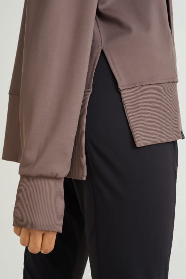 Damen - Hoodie - Yoga - braun