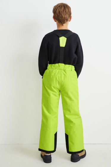 Niños - Pantalón de esquí - verde fosforito