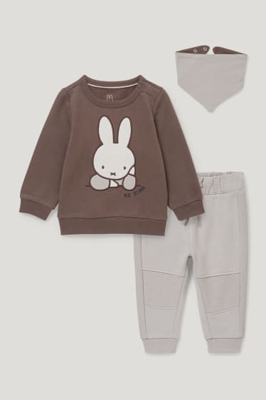 Baby Boys - Miffy - compleu bebeluși - 3 piese - maro
