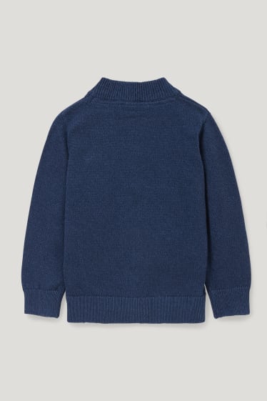 Garçons - Gilet en maille - bleu foncé