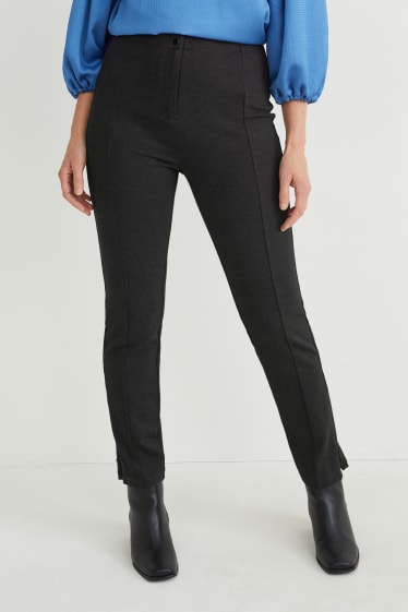Damen - Leggings - dunkelgrau-melange