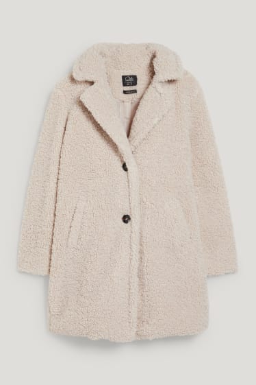 Clockhouse Girls - CLOCKHOUSE - Teddy-Mantel - hellbeige