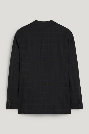 Hommes - Veste de costume - slim fit - Flex - LYCRA® - à carreaux - noir