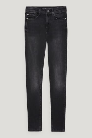 Dona - Skinny jeans - cintura alta - LYCRA® - texà gris fosc