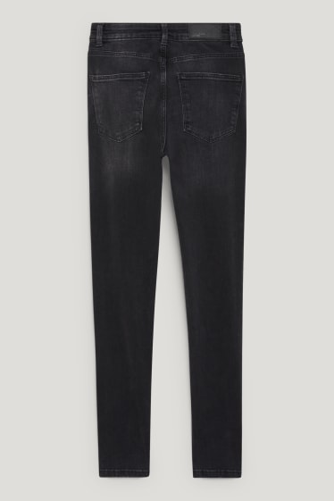 Dona - Skinny jeans - cintura alta - LYCRA® - texà gris fosc
