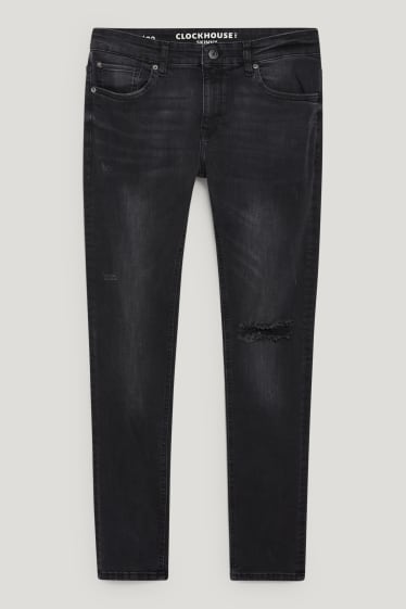 Clockhouse pro kluky - CLOCKHOUSE - skinny jeans - LYCRA® - džíny - tmavošedé