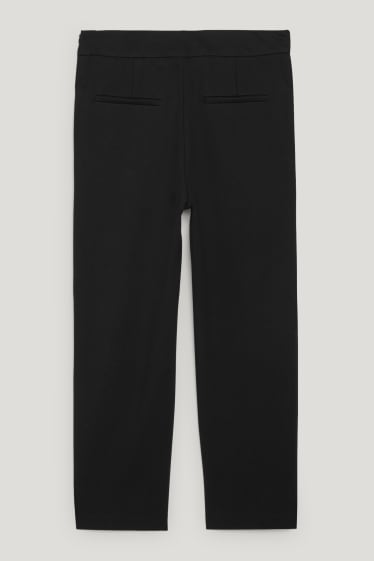 Damen - Jersey-Hose - Straight Fit - LENZING™ ECOVERO™ - schwarz