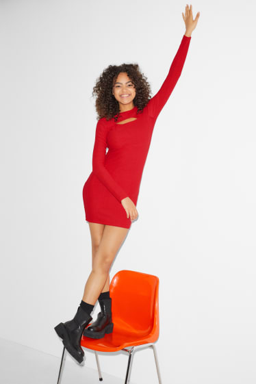 Clockhouse Girls - CLOCKHOUSE - jurk - rood