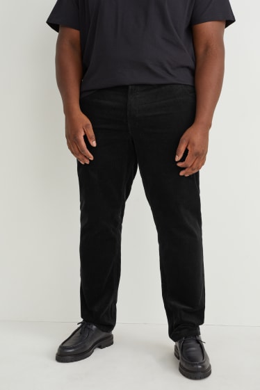 Heren XL - Broek van corduroy - regular fit - LYCRA® - zwart
