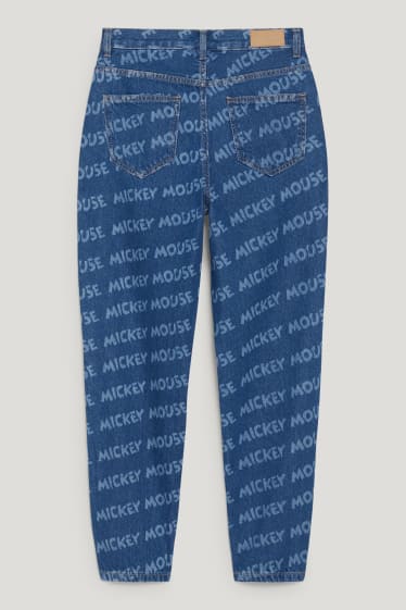 Clockhouse Girls - CLOCKHOUSE - Mom Jeans - High Waist - Micky Maus - jeans-blau