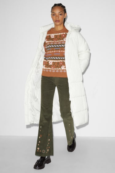 Clockhouse Girls - CLOCKHOUSE - maglione - a fiori - marrone