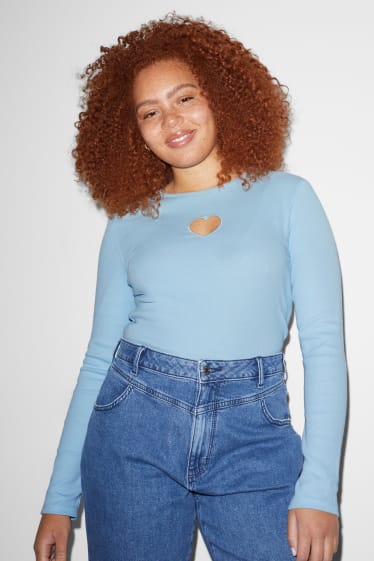 Donna - CLOCKHOUSE - maglia a maniche lunghe - azzurro