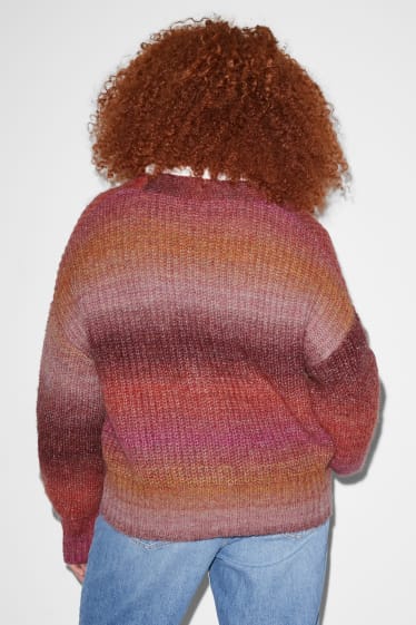 Women XL - CLOCKHOUSE - cardigan - dark rose
