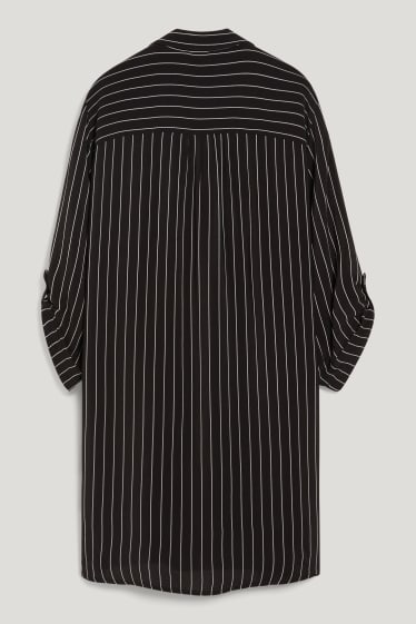 Dames - Blouse - gestreept - zwart