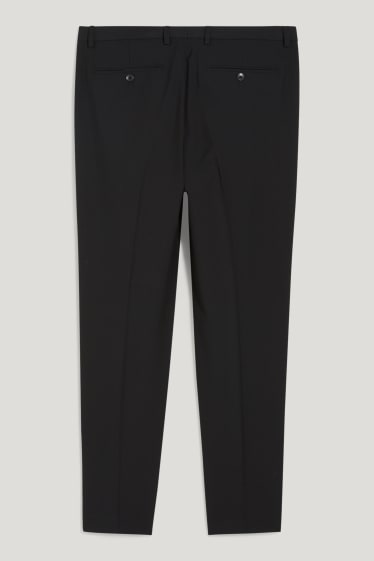 Men - Mix-and-match trousers - slim fit - flex - LYCRA® - recycled - black