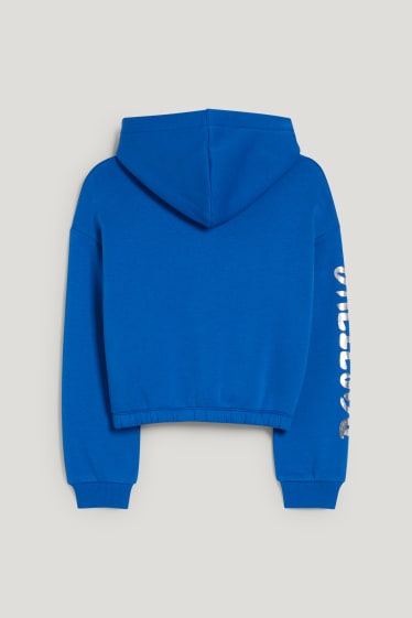 Filles - Sweat à capuche - bleu