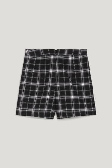 Clockhouse Girls - CLOCKHOUSE - Skort - kariert - schwarz / weiss