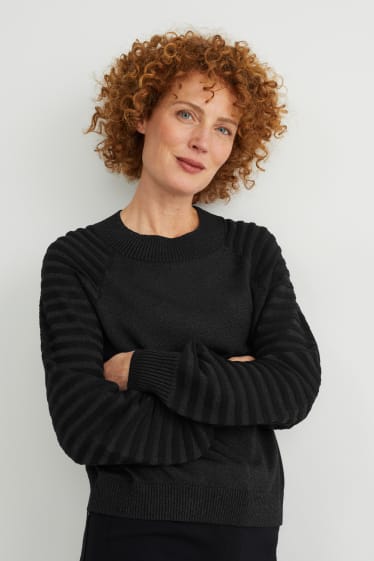 Mujer - Jersey - reciclado - negro