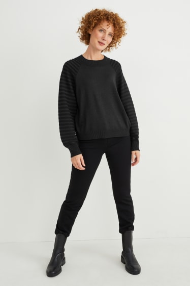 Mujer - Jersey - reciclado - negro