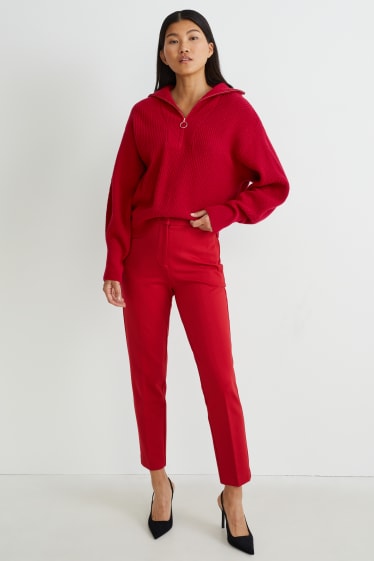 Donna - Maglione - rosso scuro