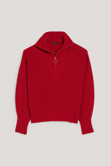Donna - Maglione - rosso scuro