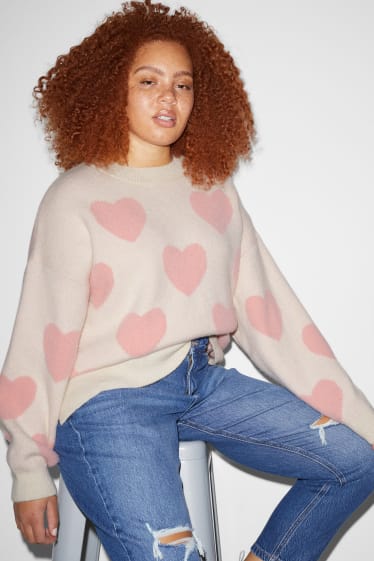 Donna - CLOCKHOUSE - maglione - fantasia - rosa