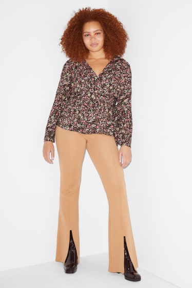 Donna - CLOCKHOUSE - blusa incrociata - a fiori - colorato