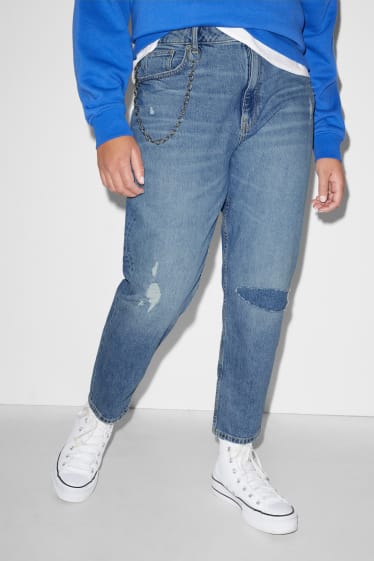 Damen XL - CLOCKHOUSE - Mom Jeans - High Waist - jeans-blau