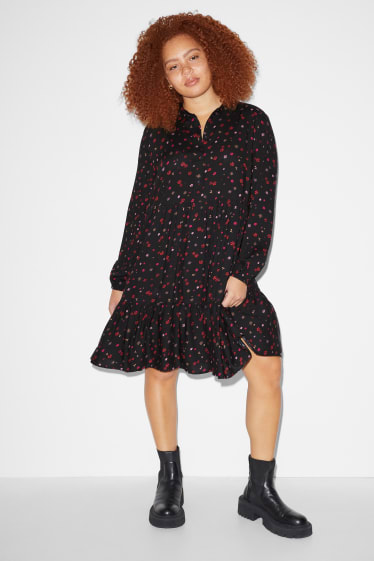 Donna - CLOCKHOUSE - vestito - a fiori - nero