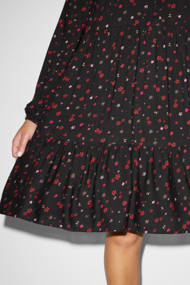 Donna - CLOCKHOUSE - vestito - a fiori - nero