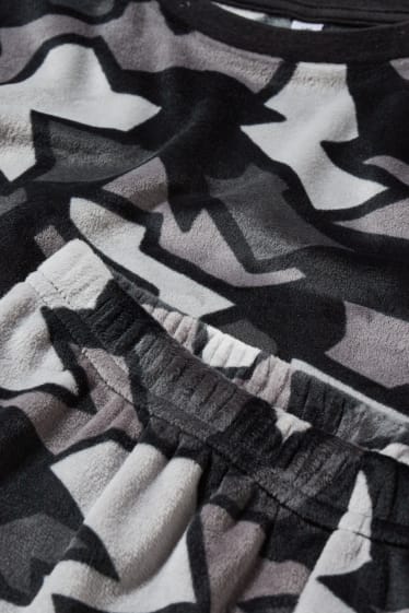 Bambini: - Pigiama - 2 pezzi - fantasia - nero