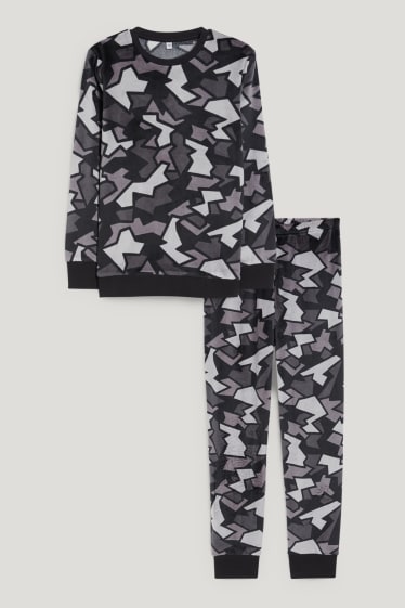 Bambini: - Pigiama - 2 pezzi - fantasia - nero