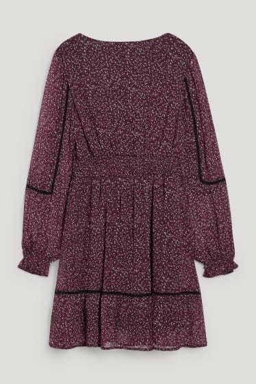 Clockhouse Girls - CLOCKHOUSE - vestito di chiffon - fantasia - porpora