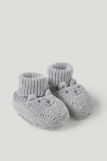 Baby Boys - Baby-Krabbelschuhe - grau