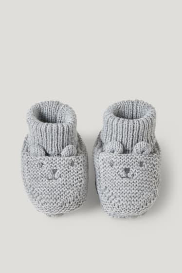 Baby Boys - Baby-Krabbelschuhe - grau