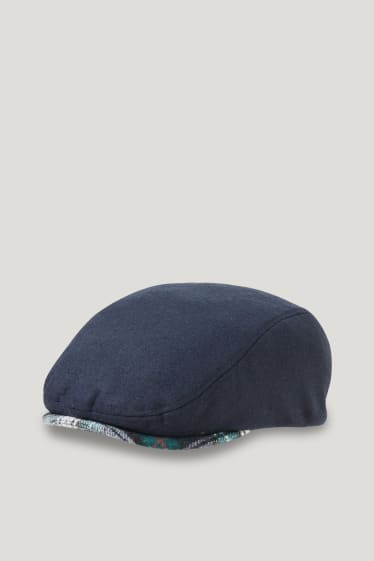 Hommes - Casquette - bleu foncé