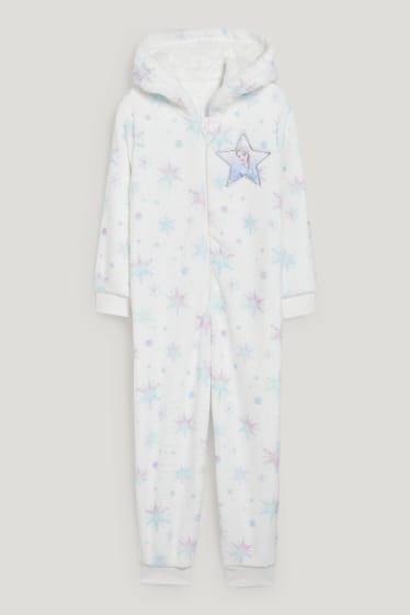 Toddler Girls - Frozen - tuta con cappuccio - bianco