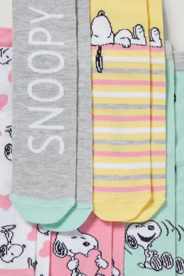 Toddler Girls - Multipack 5er - Snoopy - Socken mit Motiv - rosa