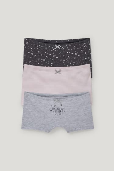 Kids Girls - Multipack of 3 - boxer shorts - gray