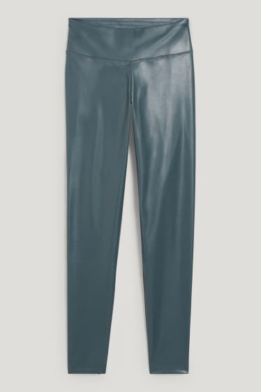 Clockhouse niñas - CLOCKHOUSE - leggings - polipiel - verde oscuro