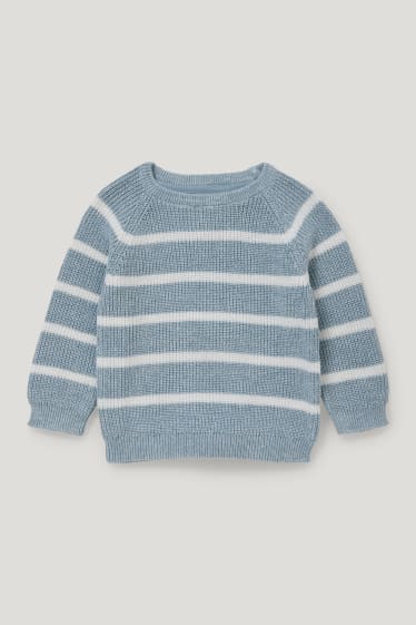 Exclusivo online - Jersey para bebé - de rayas - blanco / azul claro
