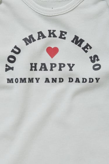 Baby Girls - Wielopak, 3 szt. - body niemowlęce - bawełna bio - biały