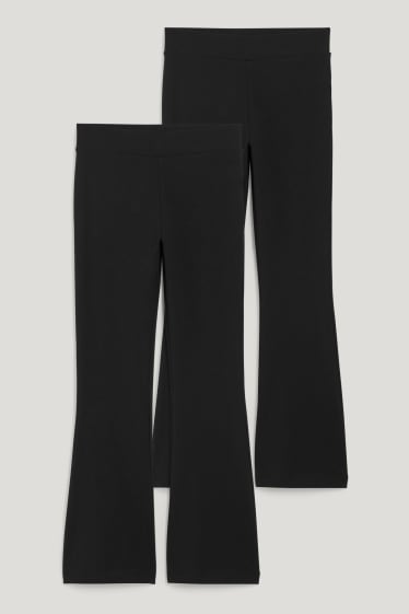 Bambine: - Confezione da 2 - leggings - nero