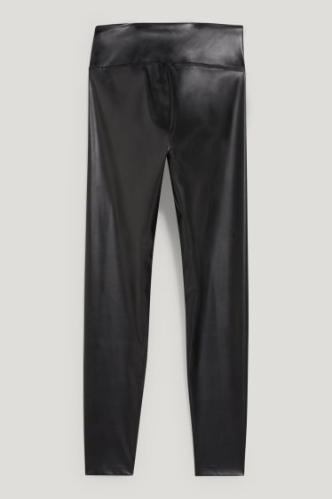 Clockhouse niñas - CLOCKHOUSE - leggings - polipiel - negro