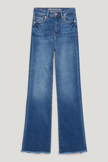 Clockhouse Girls - CLOCKHOUSE - Flared Jeans - High Waist - jeans-blau