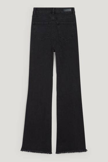 Clockhouse Girls - CLOCKHOUSE - flared jeans - vita alta - LYCRA® - nero