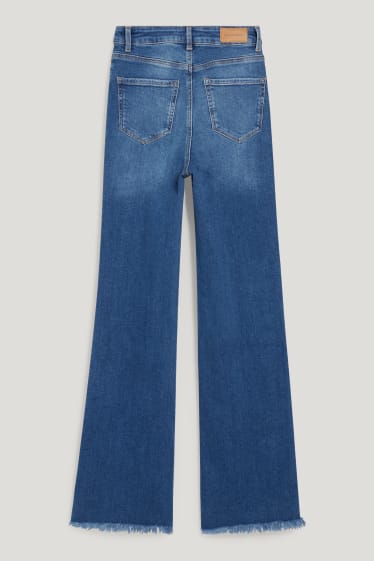 Clockhouse femme - CLOCKHOUSE - jean à jambe évasée - high waist - jean bleu