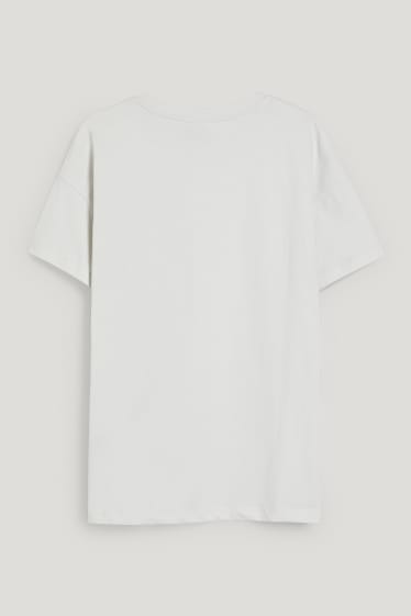 Clockhouse femme - CLOCKHOUSE - T-shirt - bisounours - blanc crème