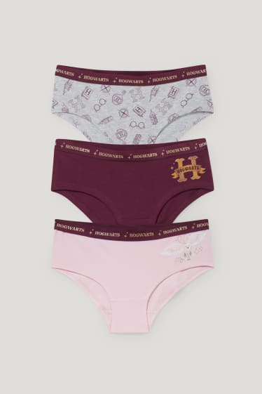 Exclusief online - Set van 3 - Harry Potter - hipster - grijs / roze