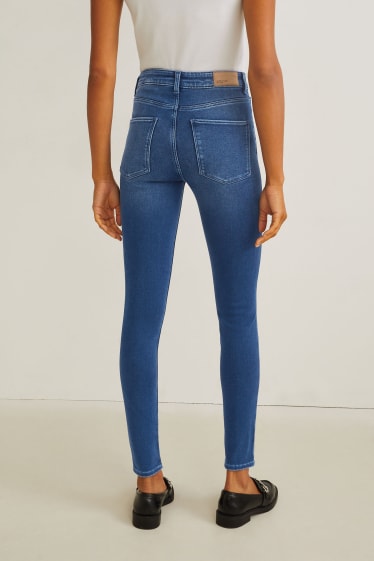 Dona - Skinny jeans - cintura alta - pantalons tèrmics - LYCRA® - texà blau
